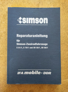 Simson S 51/1, S 70/1 és SR 50/1, SR 80/1 javítási könyv