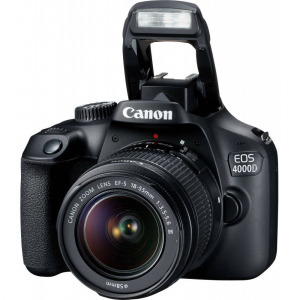 Canon EOS 4000D Kit 18-55mm III Digitális tükörreflexes fényképezőgép EF-S 18-55 mm IS II 18 Mega...