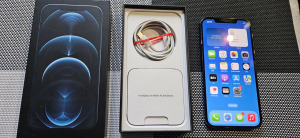 Apple iPhone 12 Pro Max Újszerű Blue Apple Garis !