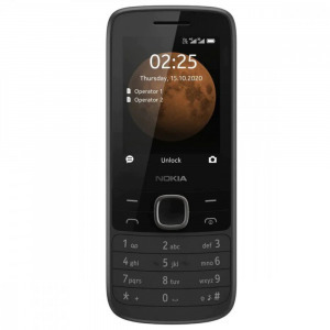 Nokia 225 4G Mobiltelefon, Kártyafüggetlen, Dual Sim, Fekete