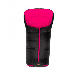Fillikid bundazsák babakocsiba Eco big 1220-22 fekete pink béléssel