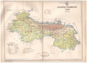 Szerém vármegye térképe 1897.
