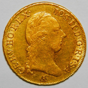 II. József dukát 1786 A (Bécs) aUNC [3.49 gramm]