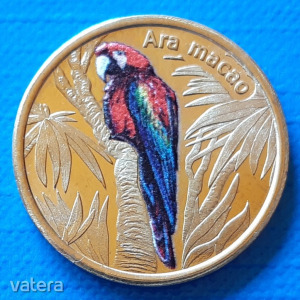 Isla San Felix 1 dollar 2021 UNC Vörös Ara Papagáj