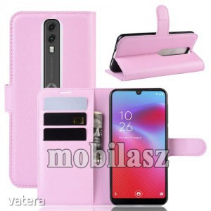 Vodafone Smart V10, WALLET notesz mobiltok, Rózsaszín