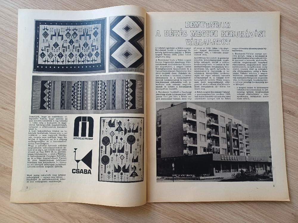 1978 MEZŐGÉP traktor nagy képes reklám oldalak és más Békés megyei cégek PR kiadványa