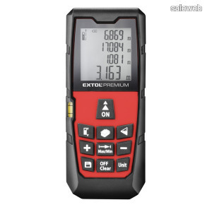 EXTOL 8820043 távolságmérő, digitális lézeres; mérési tartomány: 0,05-80m, pontosság: +/-1,5mm, 98 g