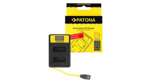 PATONA Smart Dual LCD USB töltő Canon LP-E12 LPE12 EOS M - Patona