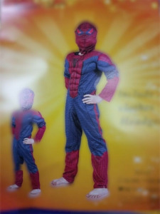 3-5 évesre izmosított Pókember jelmez maszkkal - Spiderman - ÚJ