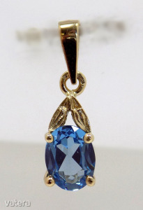Kék köves arany medál (ZAL-au 94444)