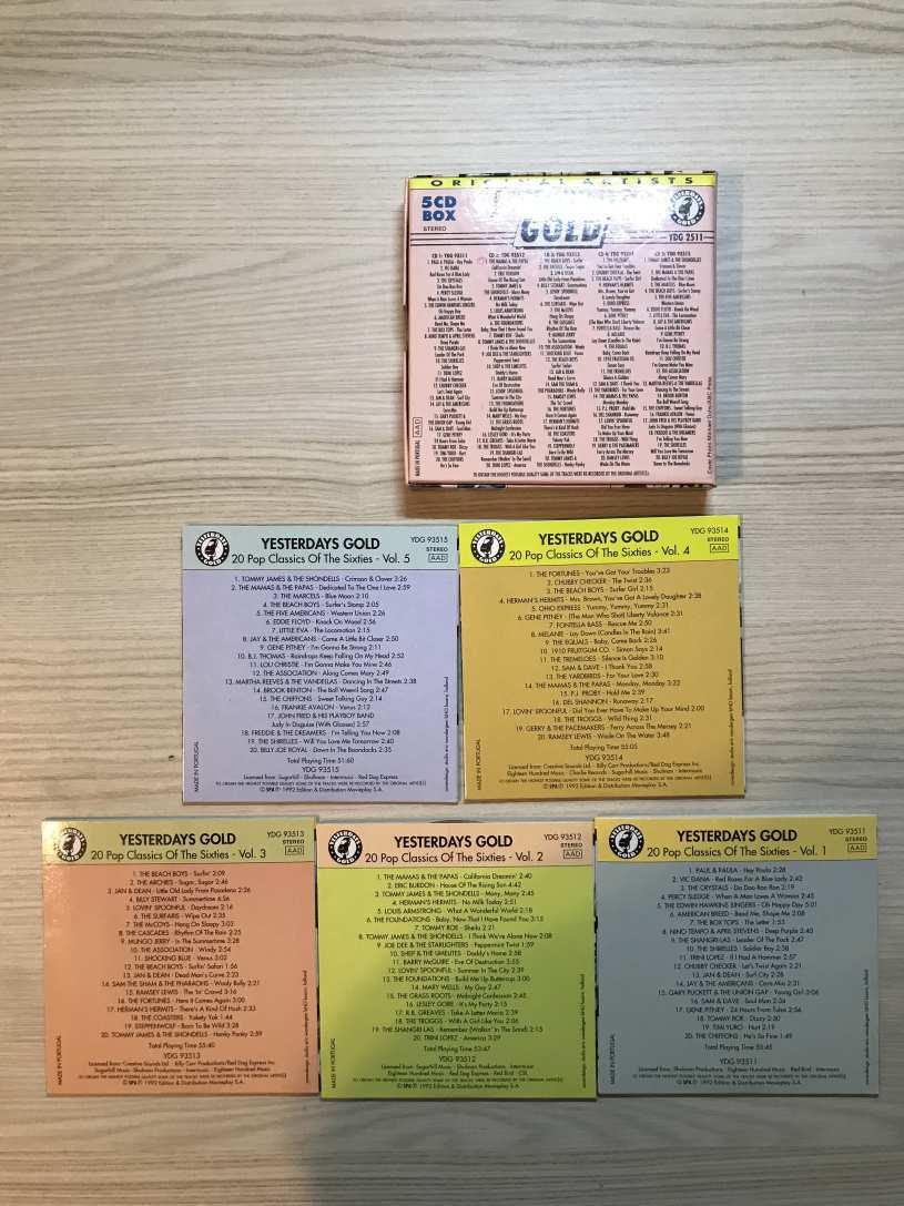 YESTERDAYS GOLD - 100 GOLDEN OLDIES OF THE SIXTIES, CD csomag