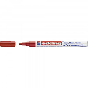 Edding 4-751-9-002 E-751 Lakk jelölő Piros 1 mm, 2 mm 1 db/csomag