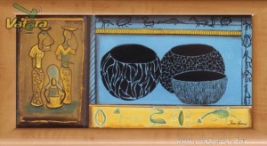 Ingyen posta, kész kép fakeretben, Afrika kép, poszter keretezve 25x50 cm