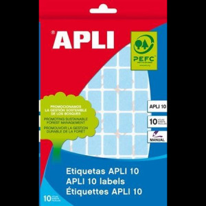 APLI 12x18 mm kézzel írható etikett, kerekített sarkú, piros 448 darab (LCA2752) (LCA2752)