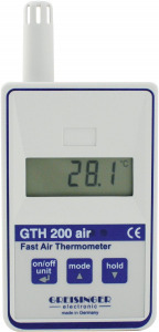 Greisinger GTH 200 AIR Hőmérséklet mérőműszer -25 - +70 °C Érzékelő típus Pt1000