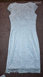 Hófehér mini koktél menyecske esküvői ruha gumis L