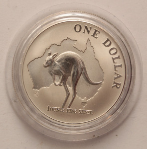 Ausztrália 1 dollár 2000 Ag.(999) 31,1g - Kenguru