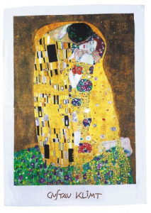 Pamut konyharuha 45x65cm,Klimt:The Kiss