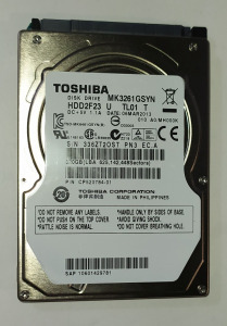 Toshiba 320GB laptop / notebook HDD merevlemez SATA 100/100 #2OST