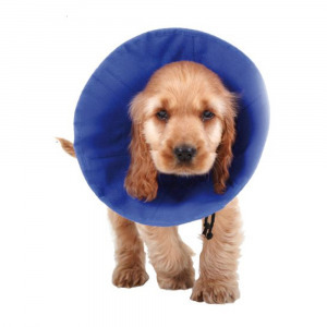 Erzsébet-kutya nyakörv (védőtölcsér) KVP EZ Soft Kék (30-50 cm)