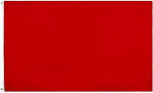 Egyszínű gokart zászló 90x150cm - piros