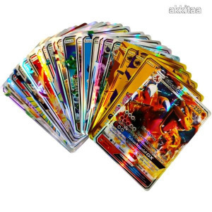 100 db-os Pokémon flash-fényes kártya  !
