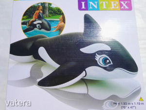 Új bontatlan Intex orka matrac 193x119 cm felfújható bálna matrac