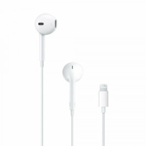 Apple EarPods fülbe helyezhető vezetékes fülhallgató Lightning csatlakozóval iPhone-hoz, fehér (E...