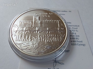 2007.GYULAI VÁR ezüst 5000 forint UNC.