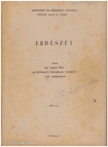 dr. Luncz Géza: Erdészet [1954.]