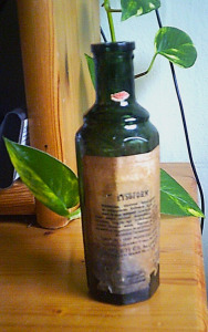 Régi Lysoform üveg (cimkés)