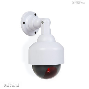 Biztonsági beltéri álkamera ál kamera elemes piros LED fénnyel 2 fajta rögzitési mód forgatható