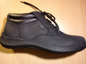 Új fekete Rieker bokacipő,meleg bundás,rugalmas,vízálló Tex boka cipő,41 egészcipő,fűzős bakancs