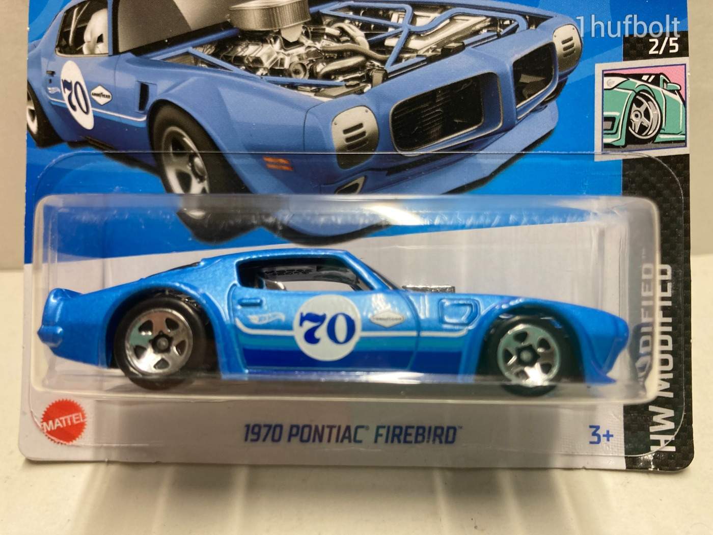 Hot Wheels 1970 Pontiac Firebird Viola, Scala 1:64, Pressofusa Del 2023 (sfuso, Come Nuovo)