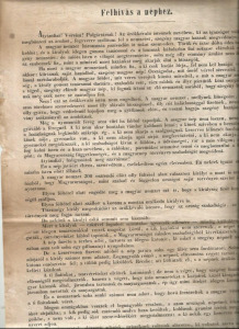 1848-49-es kordokumentum -Kossuth röplap