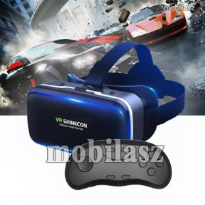 SHINECON G04 videoszemüveg - VR 3D, filmnézéshez ideális, kékfény szűrő, D01 Bluetooth kontroller...