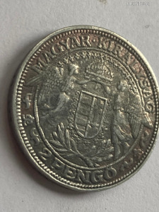 Korabeli hamisítvány - 2 pengő / 1936 - ólomötvözet - - - Pénzhamisítás 1936...- - -