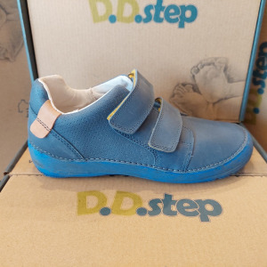 D.D. Step fiú Barefoot mezitlábas bőrcipő 34 Bermuda Blue - AKCIÓS!!!