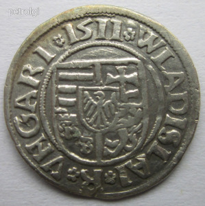 II. ULÁSZLÓ /1490-1516/ dénár ÉH:646/c 1511. K-G verdejel.