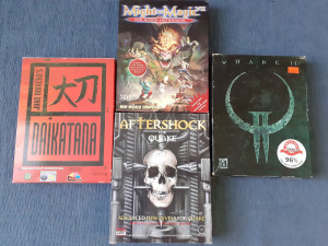 Daikatana, Quake 2., Aftershock For Quake, Might &Magic VII.     DOBOZOS PC játékok