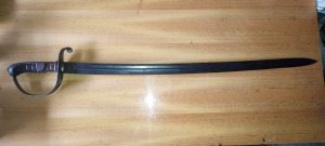 1877M lovastüzér kard hüvely nélkül eredeti állapotában