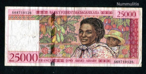 Madagaszkár 1998 25000 Francs