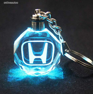 Honda kulcstartó lézergravírozott váltakozó Led fénnyel