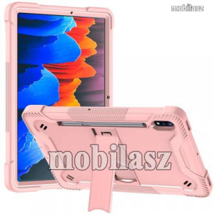 SAMSUNG Galaxy Tab S8, Tab S7, Tablet tok, Erősített, Kitámasztható, Rózsaszín