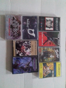 Rock-Metal kazetták 8db(The Cult,Anthrax,Judas Priest,Warrant,Pink Floyd,Stryper)