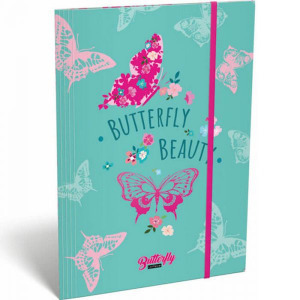 Lollipop Cute Butterfly pillangós gumis mappa A4 - Lizzy Card
