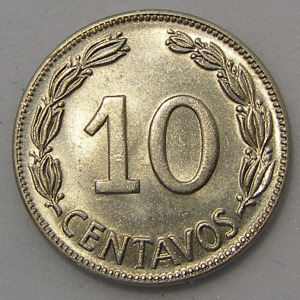 10 CENTAVO ECUADOR 1968 EF