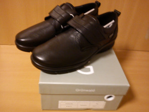 Új fekete Grünwald TEX unisex félcipő,klasszikus Hallux Stretch cipő érzékeny,kényes lábra,40;41;42