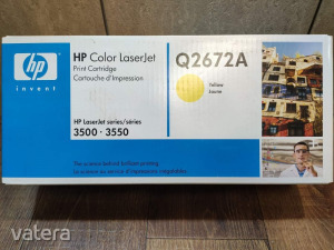 HP COLOR LASERJET Q2672A - YELLOW - HP 3500 - HP 3550 toner - eredeti új