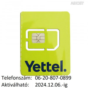 ÚJ!!! Yettel-es (Telenor-os, Pannon-os) normál-micro SIM kártya Könnyű hívószámmal !!!